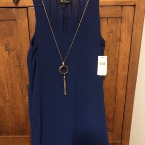 BCX royal blue chiffon dress